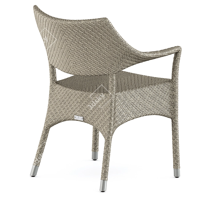 Contemporary Amari Armchair 3D model image 4