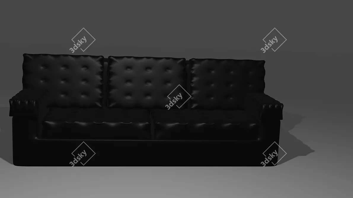 BlendMaster 2.93.4: Black Seat Blender 3D model image 2