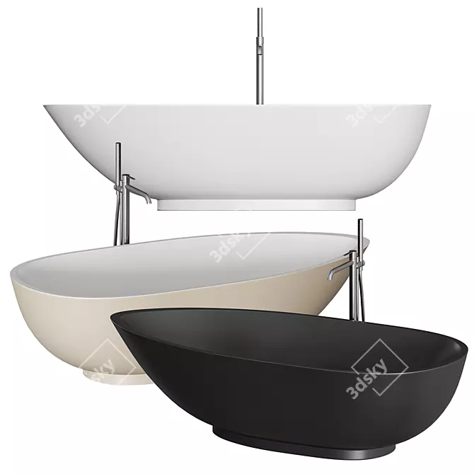 Luxurious Boma Bathtub by Rexa Design 3D model image 1