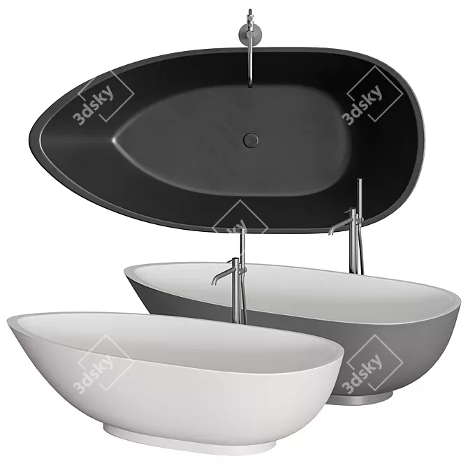 Luxurious Boma Bathtub by Rexa Design 3D model image 3