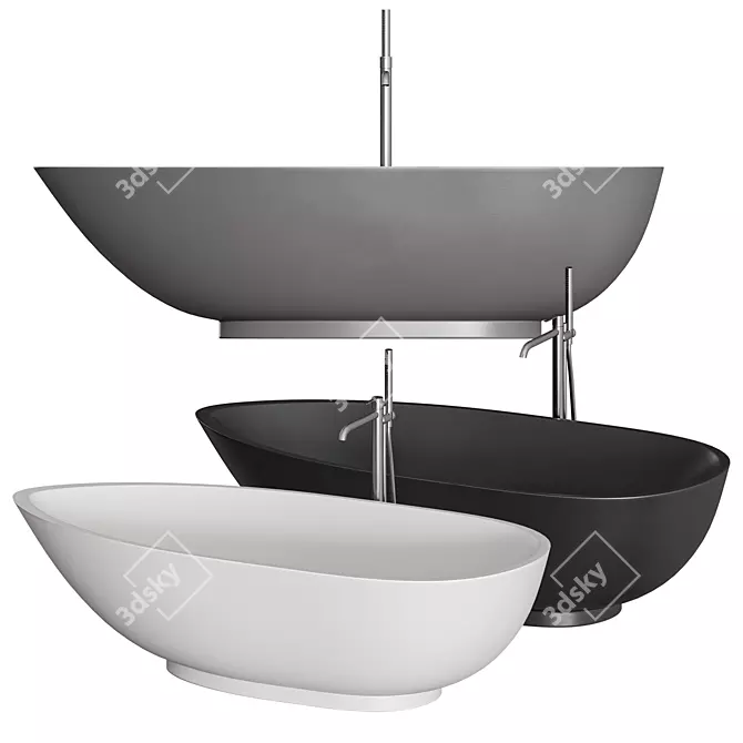 Luxurious Boma Bathtub by Rexa Design 3D model image 4