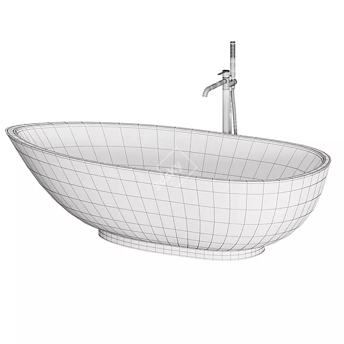 Luxurious Boma Bathtub by Rexa Design 3D model image 7