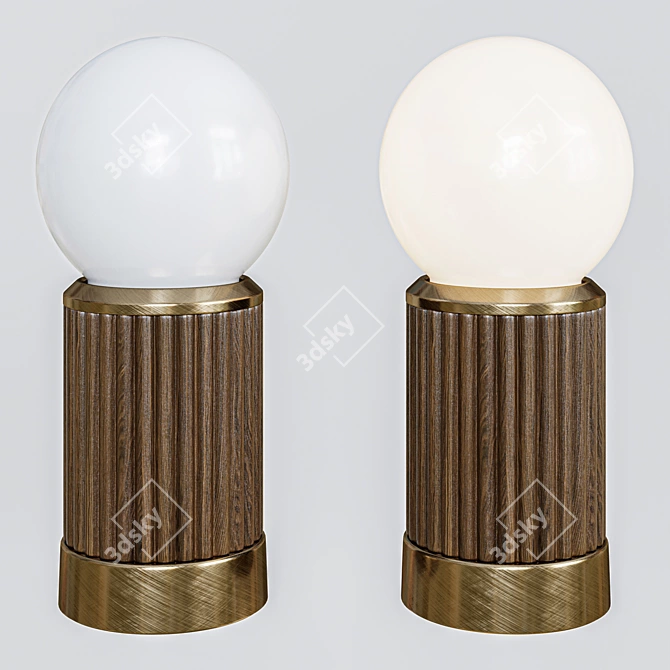 Elegant Adriana Table Lamp 3D model image 1