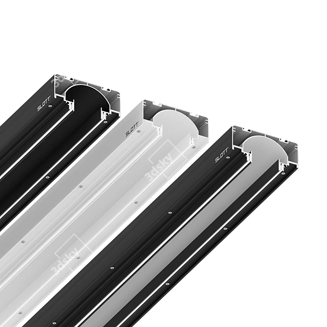 SLOTT 35: Versatile, Open-Type Light Line 3D model image 1