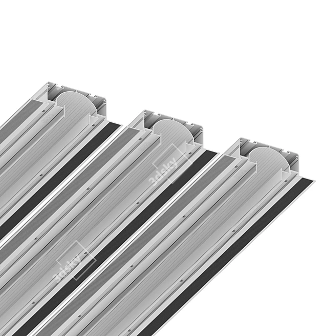 GIPPS 35: Sleek Open-Type Niche Light 3D model image 2