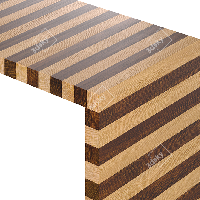 Elegant Luca Console Table 3D model image 5