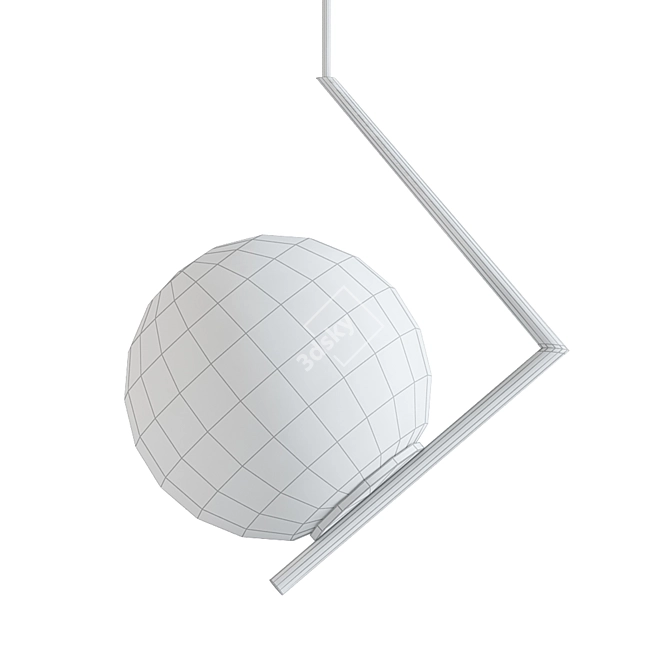 Geometric Minimal Pendant Lamp 3D model image 2