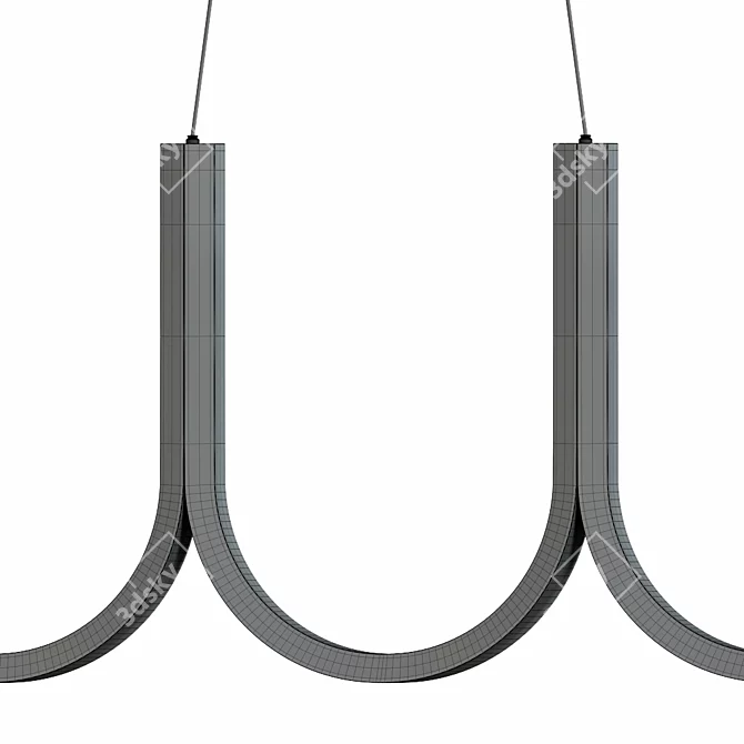 Sleek U5 Lighting Fixture: Designed by Sylvain Willenz for ARPEL 3D model image 2