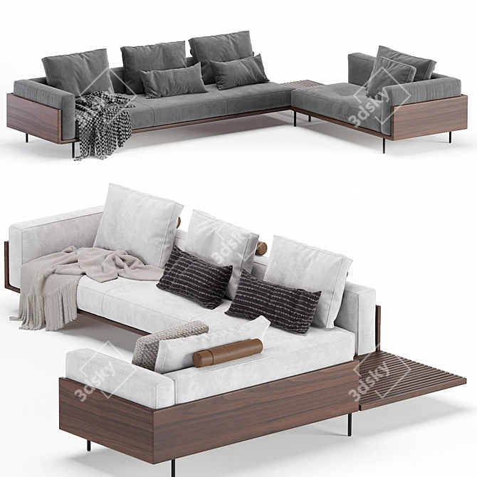 Modern Brasilia Sofa by Minotti 3D model image 4