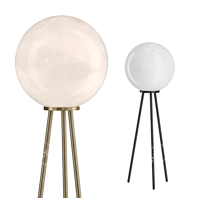 PALLATRE Floor Lamp | Industrial Design 3D model image 1