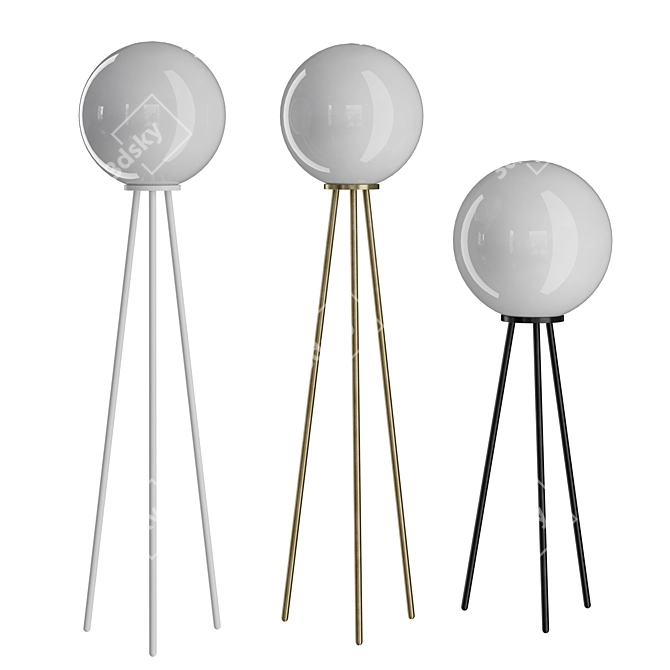 PALLATRE Floor Lamp | Industrial Design 3D model image 3