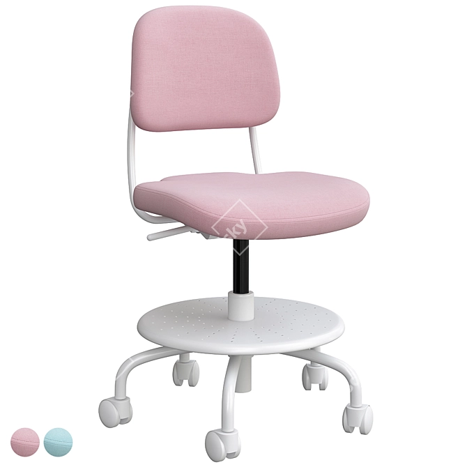 VIMUND Kids Study Chair Set 3D model image 1