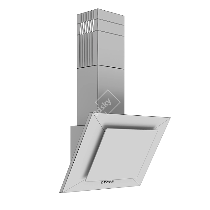 MAUNFELD Tower C 60 Cooker Hood: Sleek Design, Multiple Colors 3D model image 2