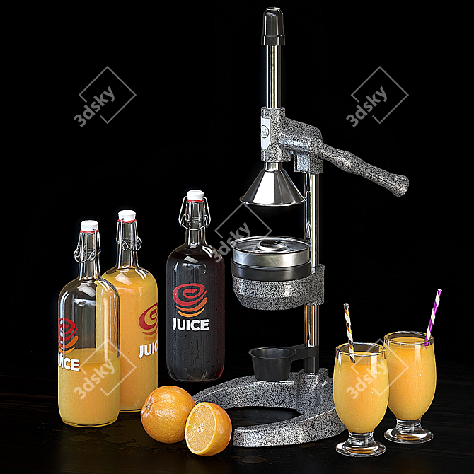 "Animated Juicer with PBR Materials 3D model image 1