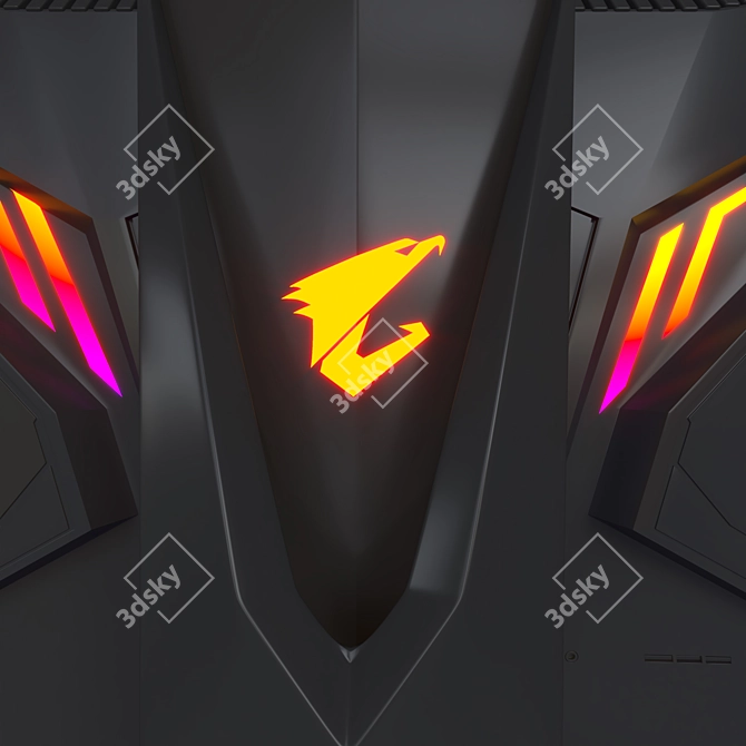 Aorus Falcon Gaming Monitor 3D model image 4