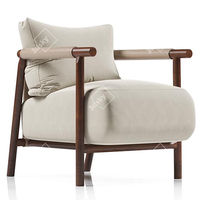 Nathy Diter: Stylish Italian Chair 3D model image 1