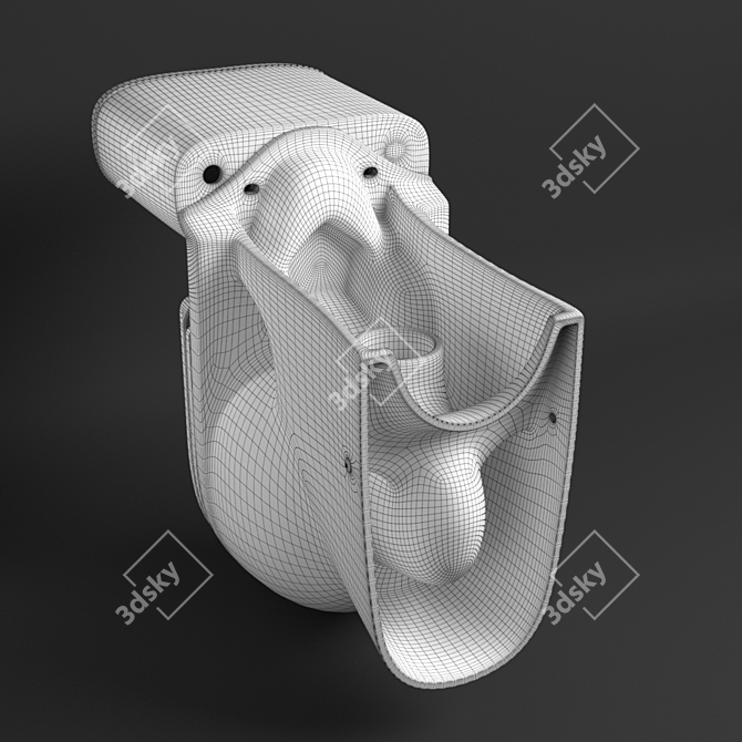 Elegant Sanita Luxe ART Toilet 3D model image 1