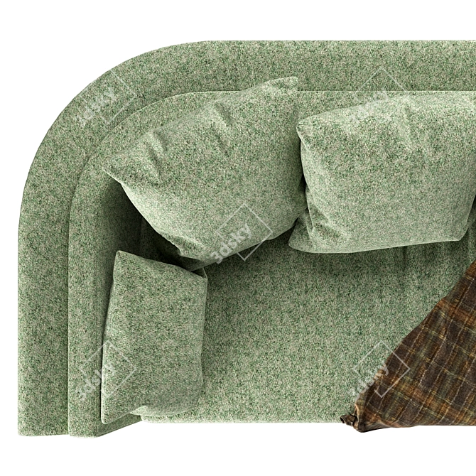 Victorian-Inspired Chianti Sofa 3D model image 2