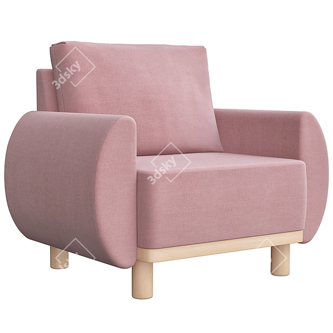 Grunnarp Gunnared Chair: Stylish Comfort 3D model image 1