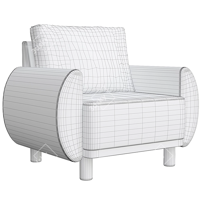 Grunnarp Gunnared Chair: Stylish Comfort 3D model image 3