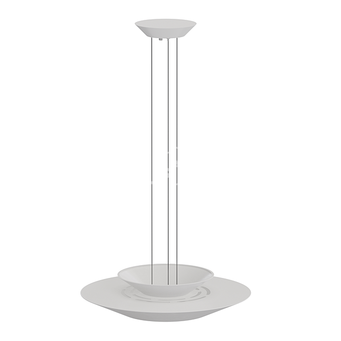 Futuristic LED Pendant Lamp 3D model image 3