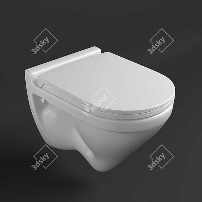 Luxury Attica Wall Hung Toilet 3D model image 1