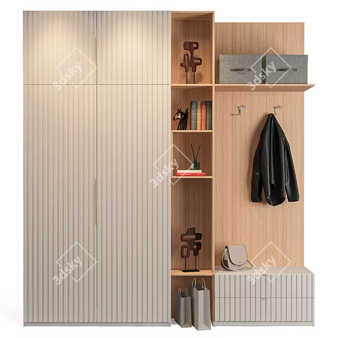 Customizable Suntory Mr.Doors Hallway 3D model image 2