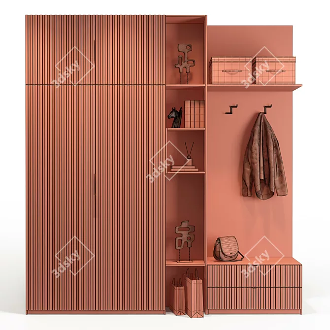 Customizable Suntory Mr.Doors Hallway 3D model image 4
