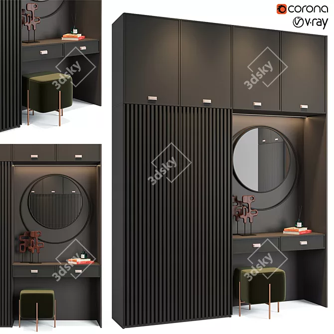 Customizable Suntory Art: Hallway Innovation 3D model image 1