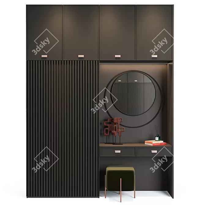 Customizable Suntory Art: Hallway Innovation 3D model image 2