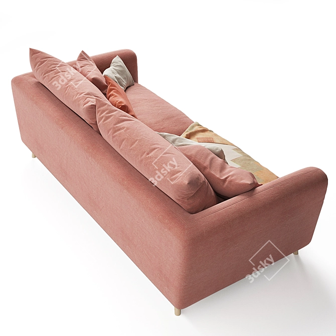 Cozy Squishmeister Sofa: The Ultimate in Comfort 3D model image 5