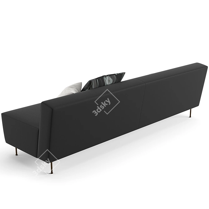 Gubi Modern Line Sofa Set 3D model image 7