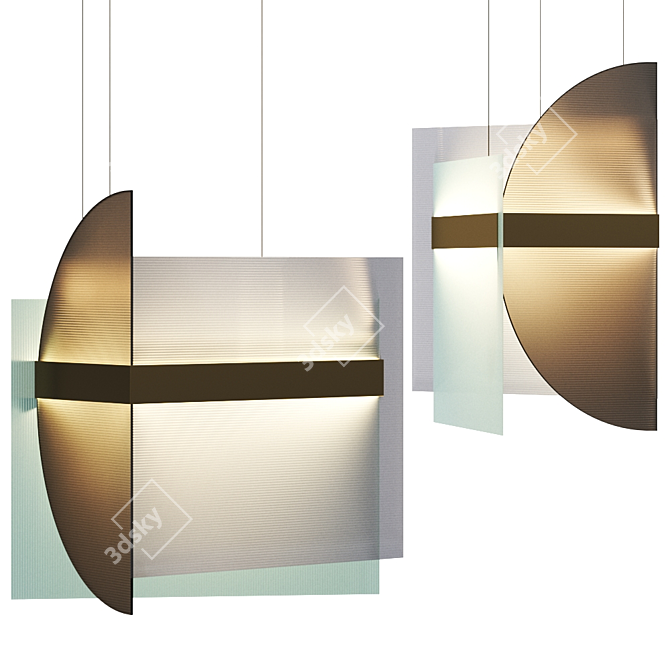 Elegant Kazimir Pendant 3D model image 1
