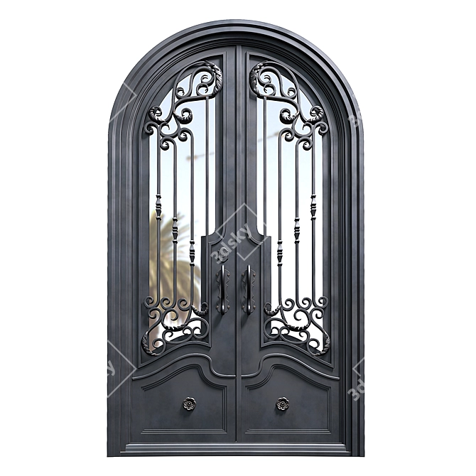 Title: 
Elegant Abby Iron Door 3D model image 1