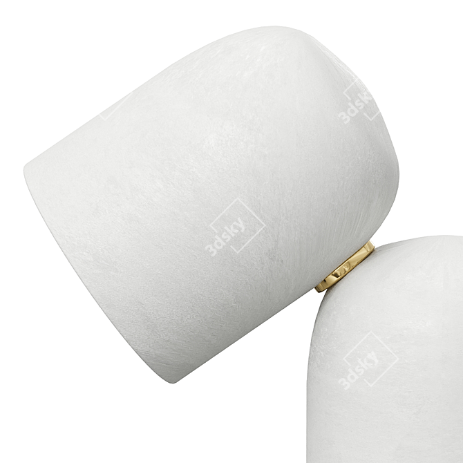 Fumi Low Table Lamp: Sleek Design by Harry Thaler 3D model image 3
