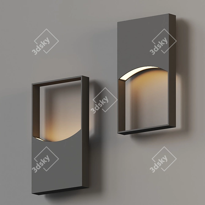 Celestial Glow: Zodiac Wall Sconce 3D model image 2