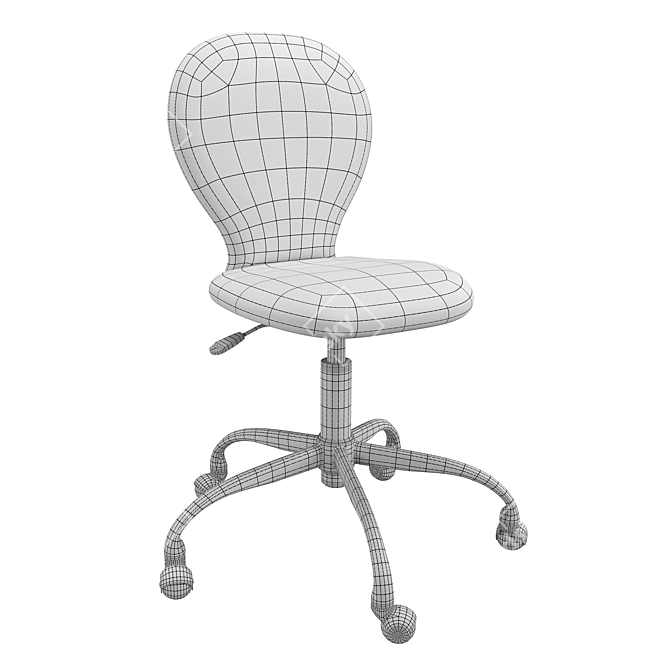 Pottery Barn Kids Upholstered Desk Chair 3D model image 3