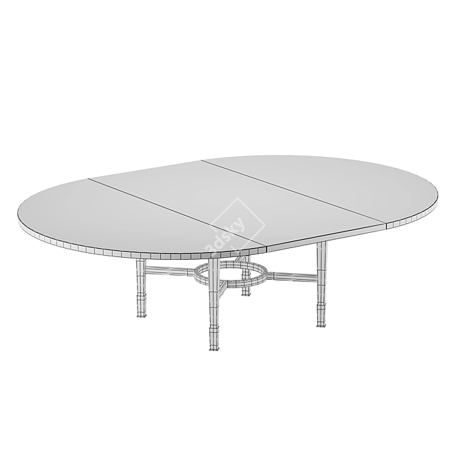 Alfonso Marina Argueil 180 Extendable Dining Table 3D model image 2