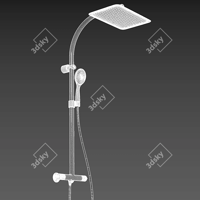 Jacob Delafon TALAN Thermostatic Shower System 3D model image 4