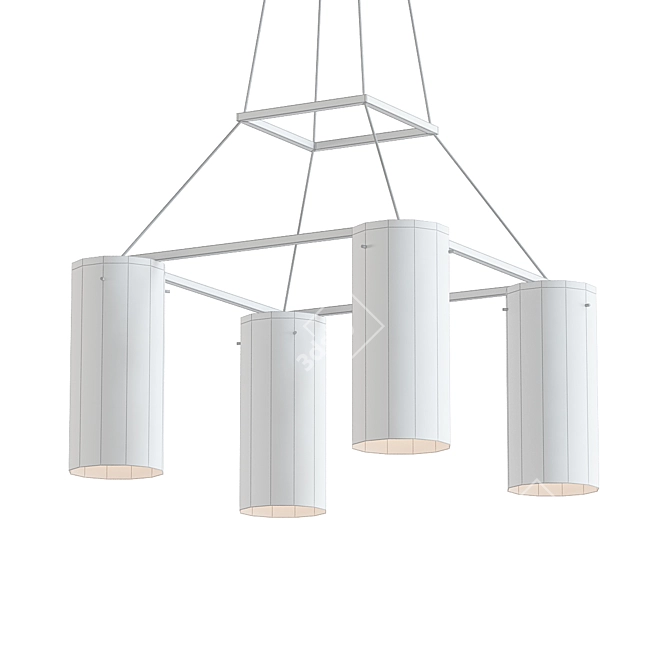 Italian Luxury Suspension Chandelier 3D model image 2