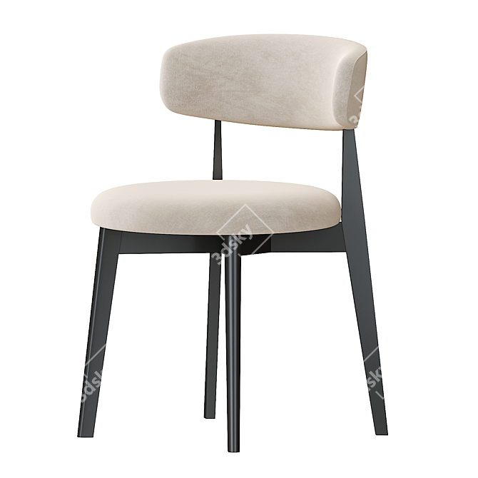 Elegant Calligaris Talks Chair 3D model image 1