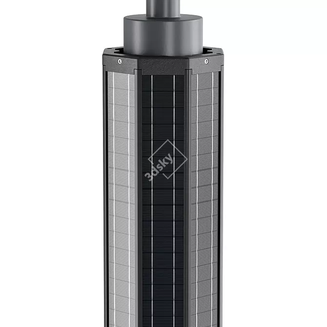 Vertical Solar Street Light: Tube ST Solar Elba 3D model image 4