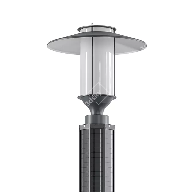 Vertical Solar Street Light: Tube ST Solar Elba 3D model image 5