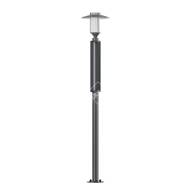 Vertical Solar Street Light: Tube ST Solar Elba 3D model image 7