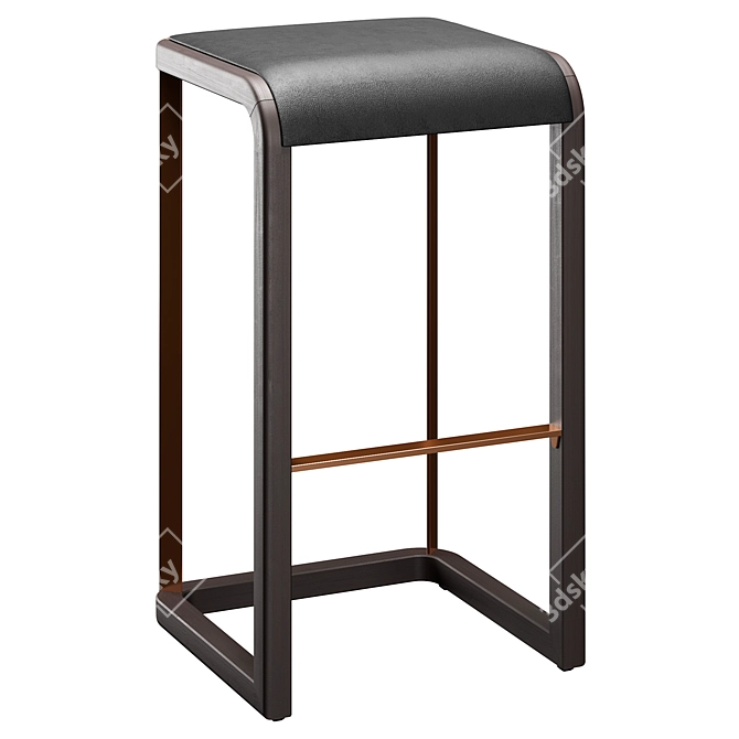 Elegant Flento Bar Stool: Sleek and Stylish 3D model image 1