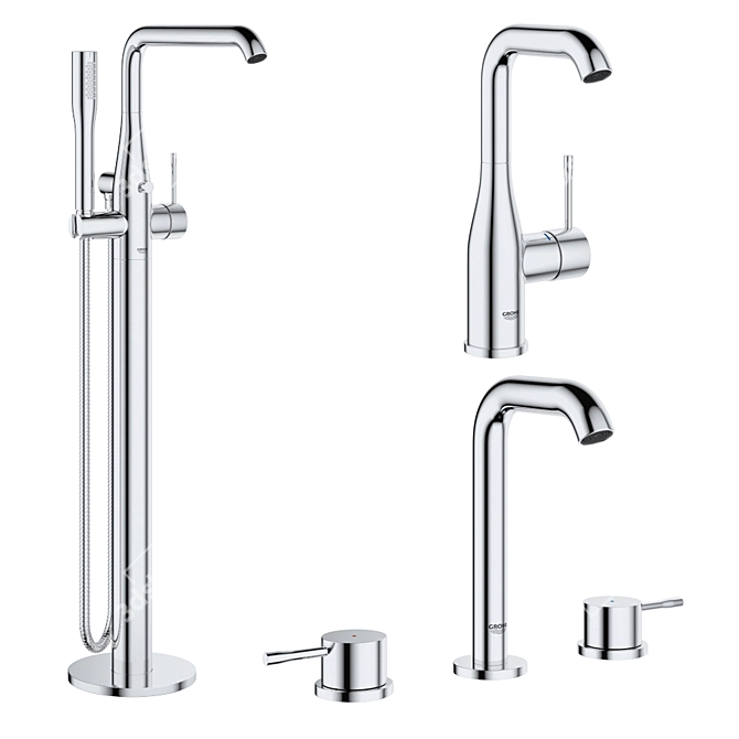 Grohe Essence Mixer Set 3D model image 1