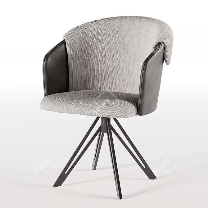 Duke Armchair: Cozy & Stylish 3D model image 1