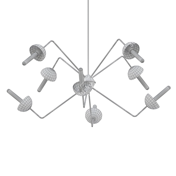 Ravenna 40" Wide Blacksmith Chandelier 3D model image 2