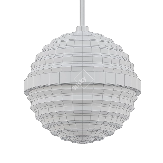 Hudson Valley Easton 10: Stylish Nickel Mini Pendant 3D model image 1