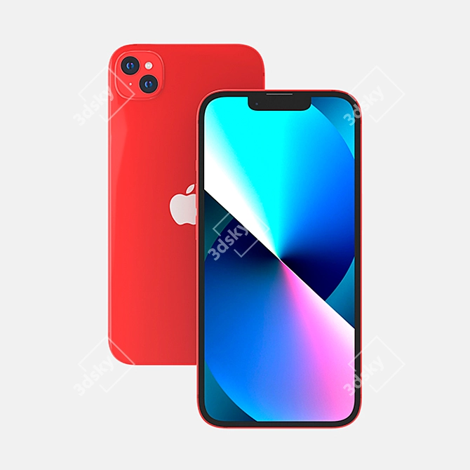 Title: Sleek iPhone 13: Perfect Mobile Marvel 3D model image 1